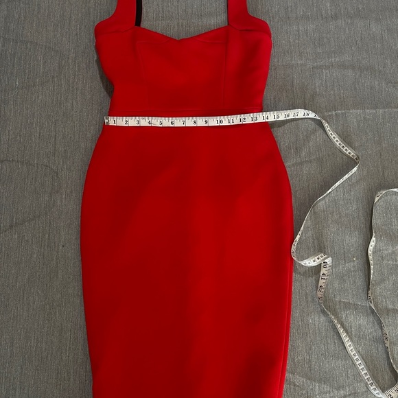 VICTORIA BECKHAM Matte Crepe Curve Cami Fitted Dress UK12 /US8 - Picture 9 of 10